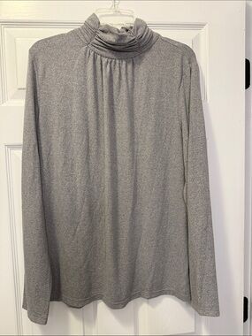 Cozy Gray Turtleneck long sleeved Top